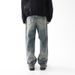 Men's Clothin Washed Retro Straight Leg Jeans Autumn High Street Loose Trousers Wide Leg Vintage Washed Denim Pants For Cleanfit Style_mkmklike.com