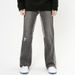 Smoky Gray Flared Jeans High Waisted Slimming Ankle Pants For Petite Men And Women Autumn/Winter 2026 Style_mkmklike.com