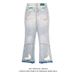 Men's High Street Splatter Paint Jeans – Oversized Straight-Leg Denim Pants With Artistic Color Splashes, Urban Fashion For Casual & Trendy Looks_mkmklike.com