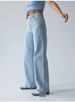 Women's Casual High-Waisted Stretch Denim Jeans - Comfortable Loose Fit For Everyday Wear (Light Blue, Sizes 25-32)_mkmklike.com