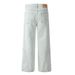 American High Street Light Color Distressed Washed Jeans Vibe Trendy Brand Pleated Design Loose Straight Long Pants For_mkmklike.com