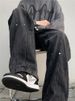American Retro High Street Men's Jeans Straight Wide Leg Loose Fit Long Trousers Faionable Autumn Trendy Brand_mkmklike.com