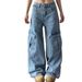 Utility Cargo Wide-Leg Jeans – High-Waisted Hip-Hop Denim Pants With Multi-Pockets For Men & Women High-Waisted Comfort_mkmklike.com