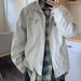 Men's Clothing Spring And Autumn Style High Stand Collar Workwear Jacket For Couples_mkmklike.com
