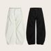 Vintage Pleated Cargo Pants – Curved Hem Streetwear Trousers With 3D Tailoring, Loose Fit Unisex Workwear Pants_mkmklike.com