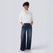 Asymmetric Low-Rise Relaxed Fit Jeans – Washed Cotton Denim Pants In Blue, Black & White (XS-3XL)_mkmklike.com