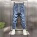 Trendy Brand Jeans, Men's Waistband, Haren Pants, Elastic Slim Fit, Ankle Binding, Autumn And Winter New Versatile_mkmklike.com
