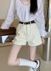 ng2510292 Real Shot Of 2024 Spring/summer Korean Style New High-waisted Slimming Jacquard Women's Jeans, Fashionable And Casual_mkmklike.com