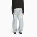 MTLCLOTHES Men's Fashion Deconstructed Patchwork Light Blue Wide-Leg Straight Jeans With Unique Design_mkmklike.com