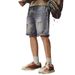 Men's Clothing Summer Thin Denim Shorts For Men Trendy Ripped Casual Fashion Style Slim Fit Five Point Pants_mkmklike.com