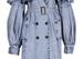 K Western Style Denim Trench Coat For Women; New Collection With A Belted Waist And A Leaf-like Hemline; Fashionable Coat._mkmklike.com