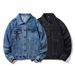 Men's Clothing Retro Style Blue Denim Jacket Men's Tops Spring And Autumn New Loose High End Coat Denim Jacket Men_mkmklike.com