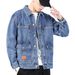 Retro Workwear Denim Jacket For Men Spring And Autumn 2025 New Korean Style Trendy Loose Versatile Denim Jacket_mkmklike.com