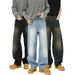 Men's Clothing Retro Curved Blade Loose Wide Leg Jeans For Men Casual Versatile Stylish Long Pants For Formal & Casual_mkmklike.com
