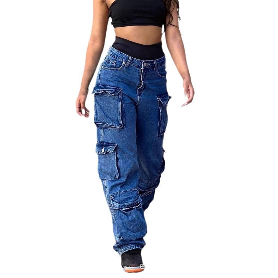Women's Clothing Summer And Autumn Overalls Children Spleen Bag Jeans_mkmklike.com