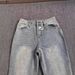 Men's Light Blue Flared Jeans Slim Fit Vintage Washed Cotton Cleanfit Casual Pants For All Seasons Fashion Trends_mkmklike.com