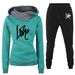 Women's Clothing Women's sweatshirt suit hoodie sports letter LOVE suit fashion and leisure hot style_mkmklike.com