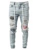 Suitable For All Seasons 2020 High-End Slim Fit Ripped Skinny Jeans New Men's Denim Pants Jeans Men_mkmklike.com