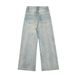 Punk Washed Denim Men's Trendy Reversible Pocket Design Starry Sky Rhinestone Personality Straight Pants_mkmklike.com