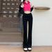 Women's High-waisted Micro-flare Jeans, 2022 New Spring-summer Slim-fit, Height-enhancing, Straight-leg, Loose-fitting,_mkmklike.com