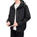 New Spring And Autumn Jacket For Men, Waterproof Outdoor Hiking Jacket, Unisex Casual Loose Hooded Couple's Coat_mkmklike.com