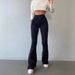 "Women's Flared Jeans - High Waist Stretch Denim Pants For Casual & Retro Style" Women's Clothing_mkmklike.com
