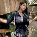 American Street Style Personalized Spice Girl Tooling Imitation Denim Shirt V-lapel Three-button Cardigan Casual Top_mkmklike.com