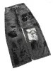 Men's Jeans Harajuku Casual Streetwear Trousers Women Gothic Punk Retro Distressed Graphic Men Hip Hop Straight Leg_mkmklike.com