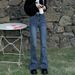 Women's Flared Jeans 2026 Spring Autumn New Style High-waisted Slimming And Height-enhancing Straight-fit Petite_mkmklike.com