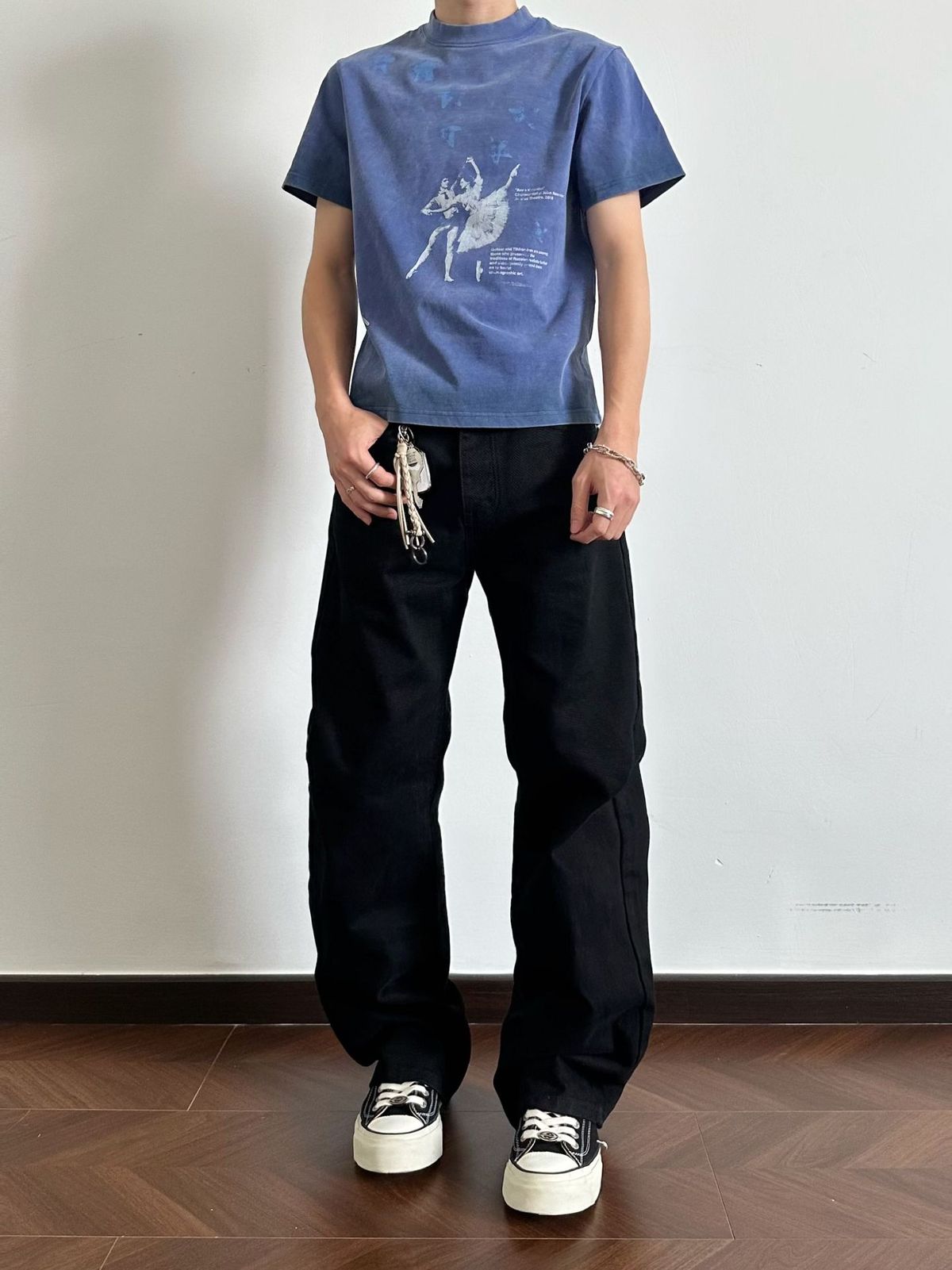 EME Men's A-Line Relaxed Fit Bootcut Jeans For Autumn, Cleanfit Styling, Straight Leg Trousers For Casual & Office Wear_mkmklike.com