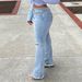 Women's Clothing Women's High Waist Ripped Flared Jeans Stretch Slim Fit Long Pants Spring Summer Style Frayed Edges Clothing_mkmklike.com