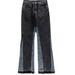 Men's Clothing Style Hip Hop Stitching Slightly Flared Personality Jeans New Cat Whisker Trouser Legs Modified Wide Leg Pants For Men And Women_mkmklike.com