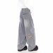 Retro High-Waist Flared Jeans – Leopard Print & Sickle Cut For Unisex Streetwear (Sizes S-XXXL)_mkmklike.com