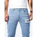 Men's Ripped Stretchy Slim Fit Jeans Style Long Pants Trendy Summer Style Version Skinny Jeans_mkmklike.com
