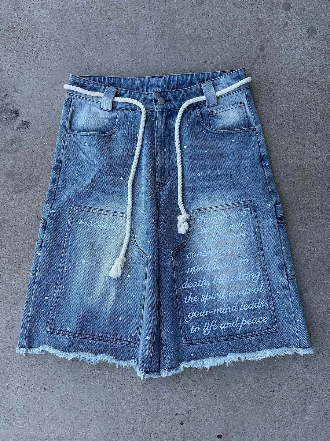 Unisex Vintage-Inspired Embroidered & Rhinestone Jeans – Streetwear Distressed Denim Pants With Button Fly (Sizes S-XL)_mkmklike.com