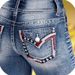 Women's Slim Fit Jeans Embroidered Pocket Casual Cotton Denim Jeans For Office Lady Street Style_mkmklike.com