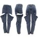 Women's Clothing Stretch Denim Fabric, Casual Hollow Jeans_mkmklike.com