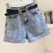 High Waisted Slimming Denim Shorts for Women Korean Style Rolled Hem Loose Wide Leg A-Line Hot Pants Trendy Summer Fashion_mkmklike.com