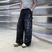 Streetwear Graffiti Splash Paint Loose Fit Wide Leg Distressed Patchwork Unisex Jeans Comfort Meets Style_mkmklike.com