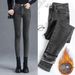 Women's High Waist Stretch Skinny Jeans Winter Fleece Lined Slim Fit Denim Pants Casual Trousers_mkmklike.com
