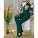 Women's Clothing Casual Suit Printed Stand up Collar Long sleeved Shirt Top Wide leg Pants Two piece Suit_mkmklike.com