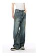 Men's Retro Distressed Wide Leg Jeans – Loose Fit Vintage Denim Pants (S-XL, Blue & Black Options)_mkmklike.com
