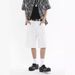 Men's Clothing Men's Summer Denim Shorts Solid Color Style Loose Straight Leg Half Elastic Waist Five Point_mkmklike.com