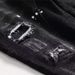 Men's Distressed Patchwork Skinny Jeans - Ripped Denim Pants With Edgy Style For Casual & Streetwear Look_mkmklike.com