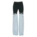 Women's Clothing Spring New High Waist Straight Wide Leg High End Personality Chic Pants For Women_mkmklike.com