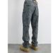 Men's Jacquard High-Street Jeans – Relaxed Straight-Leg Retro Pants For Autumn_mkmklike.com