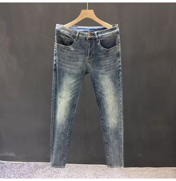 Men's Clothing High End Slim Fit Men's Jeans Trendy And Stylish Soft Material Trousers New Popular Style_mkmklike.com