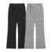 Men's Clothing Street High End Pleated Design Loose Men's Flared Jeans_mkmklike.com