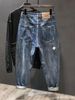 Men's Clothing Jeans Fashion Brand Slim Fit Retro Washed Embroidered Stretch Pants_mkmklike.com