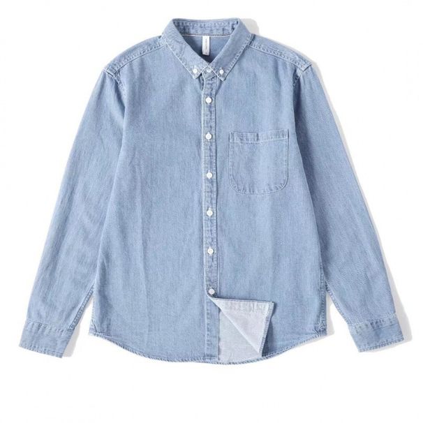 Men's Denim Jacket Japanese Trend Loose Casual Shirt Design Sense Patch Tooling Jacket Top_mkmklike.com